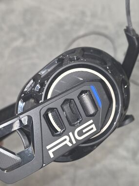 RIG 500 Pro Gaming Headset - Black with White and Blue Accents